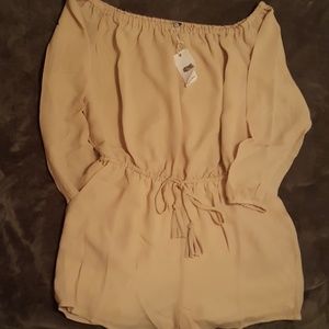 Womans Tan Romper